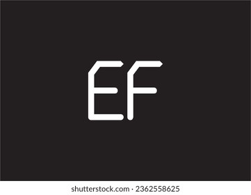 EF Letter Logo Design And Monogram Logo