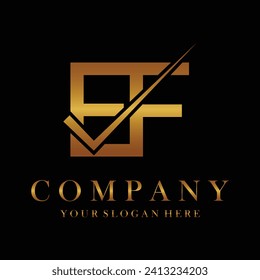 EF Letter Logo Design Template Vektor. Creative Initials Brief EF Logo Konzept.