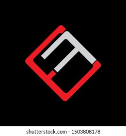 EF Letter monogram with abstrac concept style design