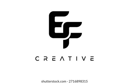 EF Letter Monogram Logo for Modern Creative Brand Identity
