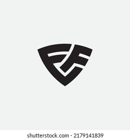 EF letter monogram logo template.