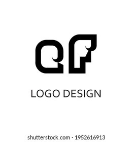 ef letter for simple logo design