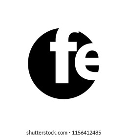 ef letter vector logo. fe letter vector logo