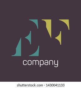 EF logo design. Company logo. Monogram logo.
