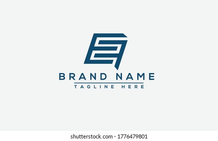 EF Logo Design Template Vector Graphic Branding Element..