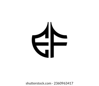 EF logo design vector template