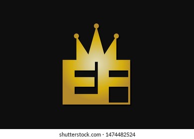 ef logo with gold crown