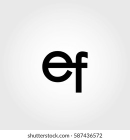 ef lowercase logo black interrelated