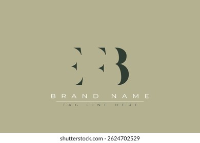 EFB abstract letter logo design. This logo is designed by three abstract letters.
