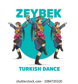 Efe Turkish Brave Person Performing Zeybek Dance Of Turkey