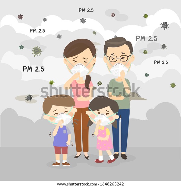 Effect Air Pollution People Vector Stock Vector Royalty Free 1648265242 Shutterstock