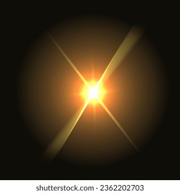 The effect of a bright transparent glow. The star burst into sparkles.