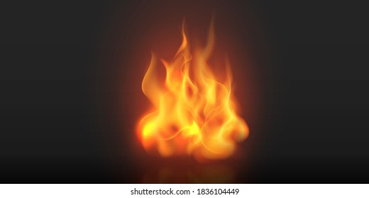 Effect burning red hot sparks realistic fire flames abstract background