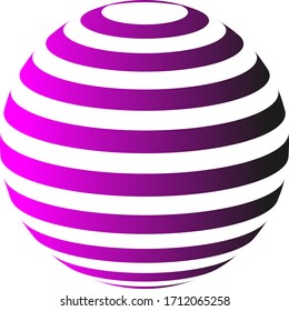 The effect of the circulation of the ball. Vector futuristic ellipse.