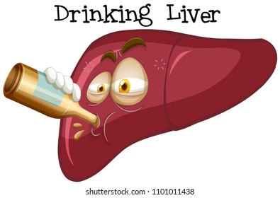 An Effect of Drinking Liver illustration