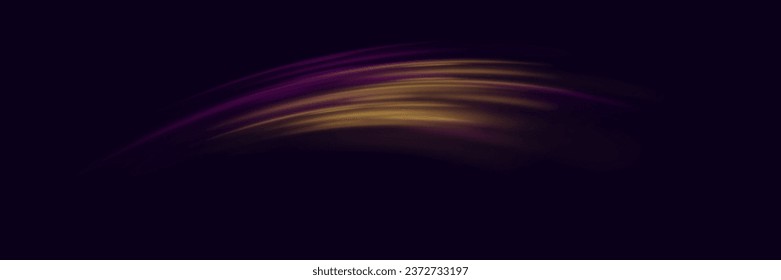 The effect of high-speed light trails. Futuristic dynamic motion technology. Neon glowing lines.	
