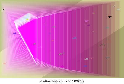 effect at imaginative thought, fair arrangement among triangles