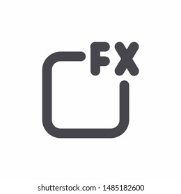 Effect layer or Filter Icon With Outline Style