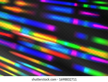 Effect neon light magical light, glowing, illuminated vector,