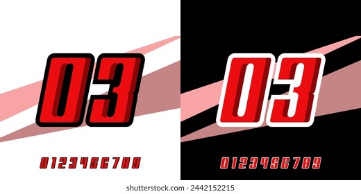 Effect number 03 racing design editable vector template, for racing, racing, sport, race, esports