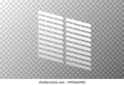 The Effect Of Overlaying Shadows. Shade From Different Blinds. Realistic Light Shade From Blinds, Windows. Shadow PNG.