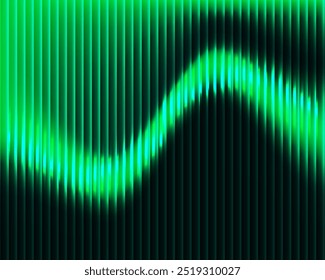 O efeito da textura com nervuras do vidro. Padrão de néon abstrato com realces de luz sobrepostos.  Ilustração vetorial.
