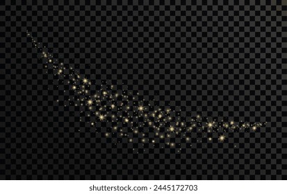 Effect sparkling stars, flickering and flashing lights. collection of different light effects on black background. transparent lens flares and lighting effects. vector design.