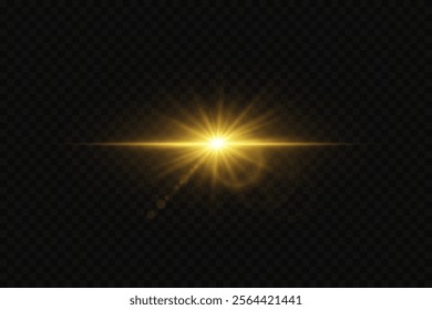 The effect of a star and a flash of light, an explosion of rays and a brilliant flare.