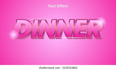 effect text with pink color