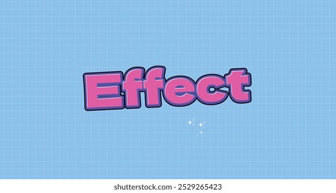 Effect text vector illustration format