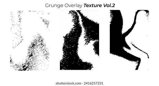 Effect texture overlay. overlay texture with grunge, rough, vintage, worn effect. set for background. vector collection.