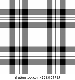 Effect texture tartan vector, pastel plaid check textile. Xmas fabric seamless background pattern in gray and white colors palette.