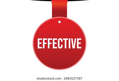 Effective banner design. Effective icon. Flat style vector illustration.