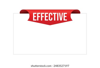 Diseño de Anuncio eficaz. Icono Efectivo. Ilustración vectorial plana.