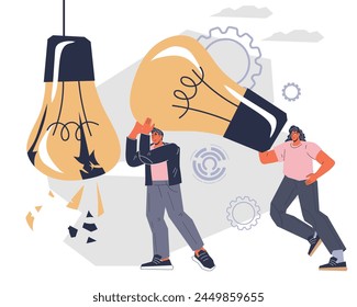Effective business risk management solutions to increase companies resilience to crises. Proactive management strategy and crisis management concept in flat vector illustration isolated on white.