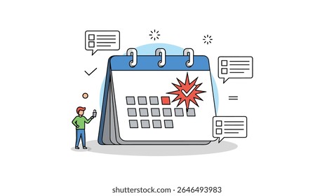Effective calendar management system to schedule appointments and tasks through the month