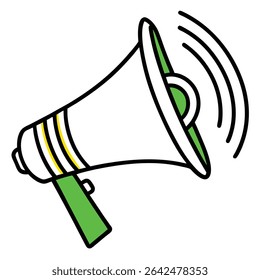 Effective Communication Amplifying Your Message with a Megaphone Illustration