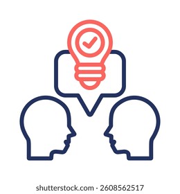 Effective Communication Icon Element for Design