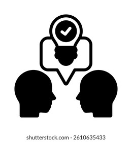 Effective Communication Icon Element for Design