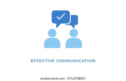Ícone De Comunicação Efetiva Ou Ilustração De Vetor Isolada De Logotipo