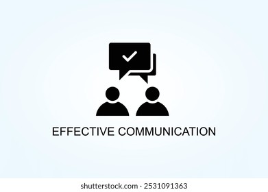 Effective Communication Vector Or Logo Sign Symbol Illustration