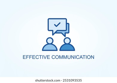 Effective Communication Vector Or Logo Sign Symbol Illustration