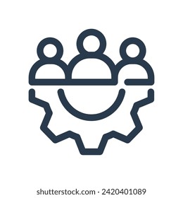 Effective Corporate Management Solutions Vector Icon Illustration