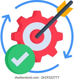 Effective Icon Flat Vector Illustration