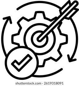 Effective Icon Line Vector Illustration