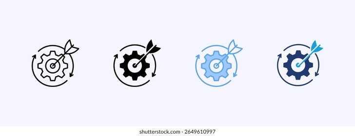 Conjunto de iconos efectivos Colección de estilos múltiples