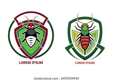 Effective Pest Control Identity: Strong logo to protect your clients' homes. Versatile design for any company.