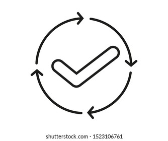 effective simple icon line art black white
