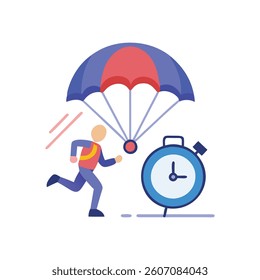 Effective Smart Sprint Parachute for High-Speed Training. Design of Fitness and Gym Icons.