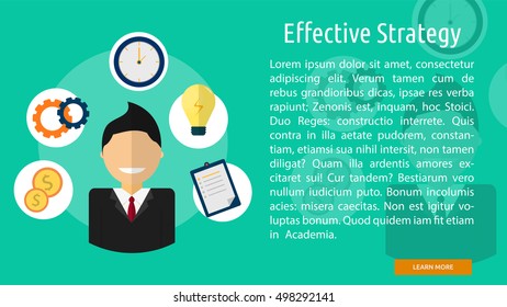 Effective Strategy Conceptual Banner